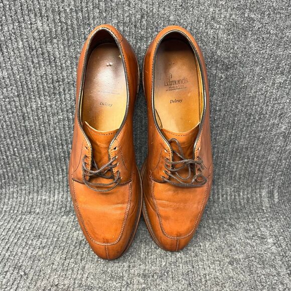 Allen Edmonds Delray Split Oxford Dress Shoes Brown Leather Mens Size 8.5 D - Picture 7 of 9